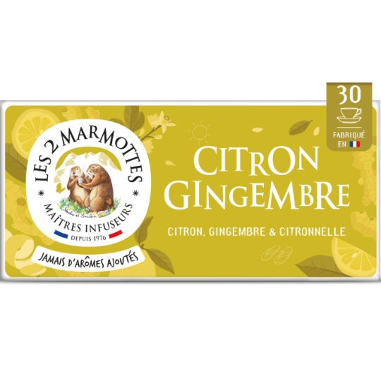 Infusion Citron Gingembre LES 2 MARMOTTES