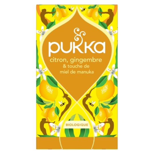 Infusion Citron Gingembre Miel Bio PUKKA
