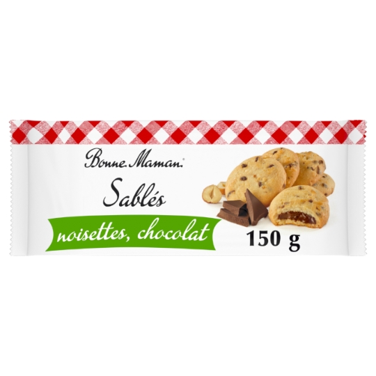 Biscuits sablés noisette chocolat BONNE MAMAN