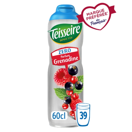 Sirop Grenadine Zéro Sucre TEISSEIRE