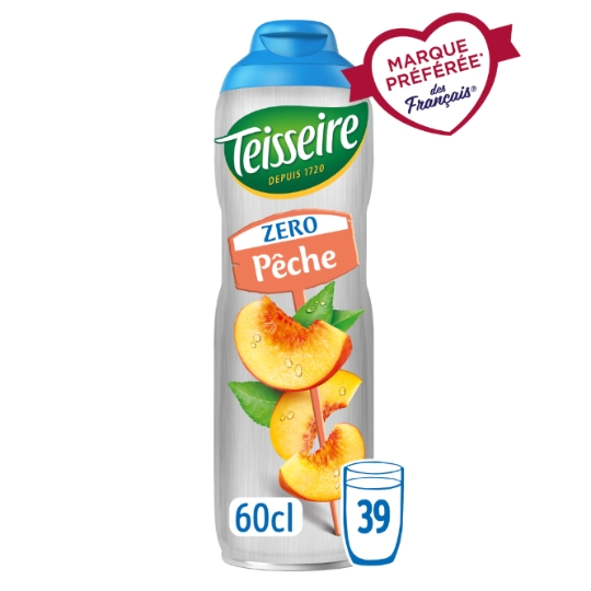 Sirop Pêche Zéro Sucres TEISSEIRE