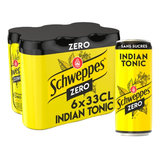 Soda Indian Tonic Zéro Sucres SCHWEPPES