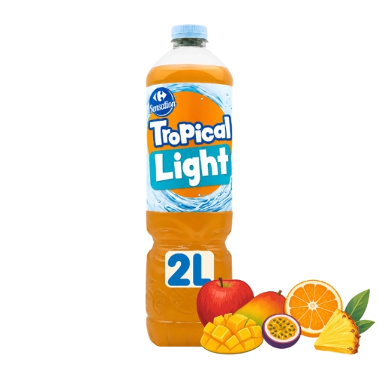 Boisson Saveur Tropical et Réduite en Sucres CARREFOUR SENSATION