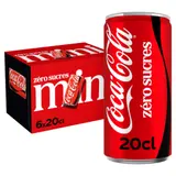 Soda au Cola Zéro Sucres COCA-COLA