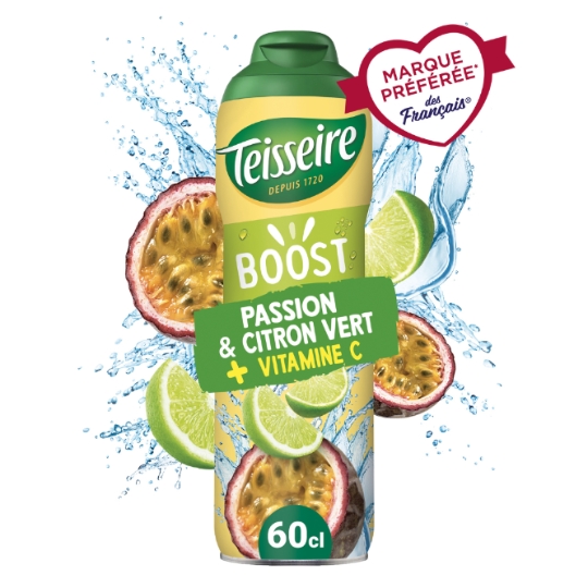 Sirop Boost Passion et Citron Vert Vitamine C TEISSEIRE