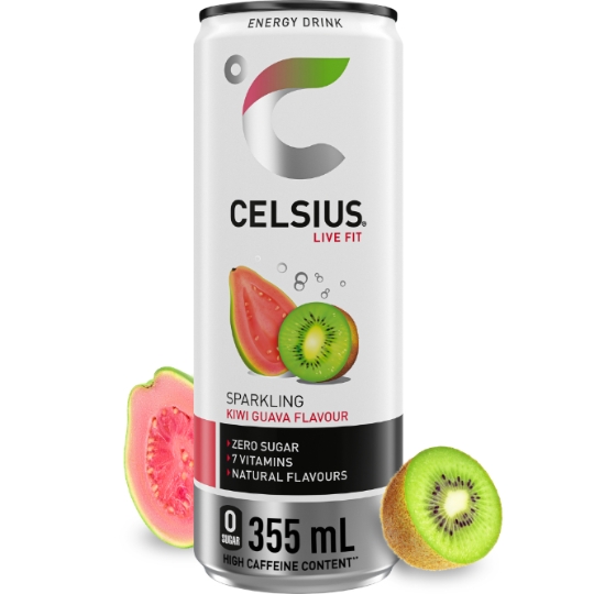 Boisson Énergisante Saveur Kiwi Goyave CELSIUS