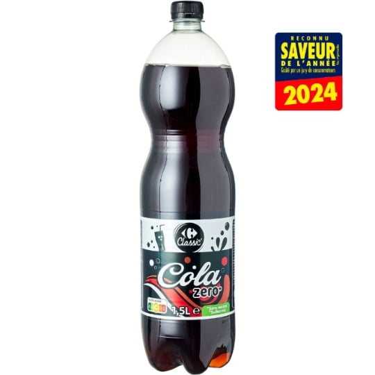 Soda au Cola Zéro Sucres CARREFOUR CLASSIC'