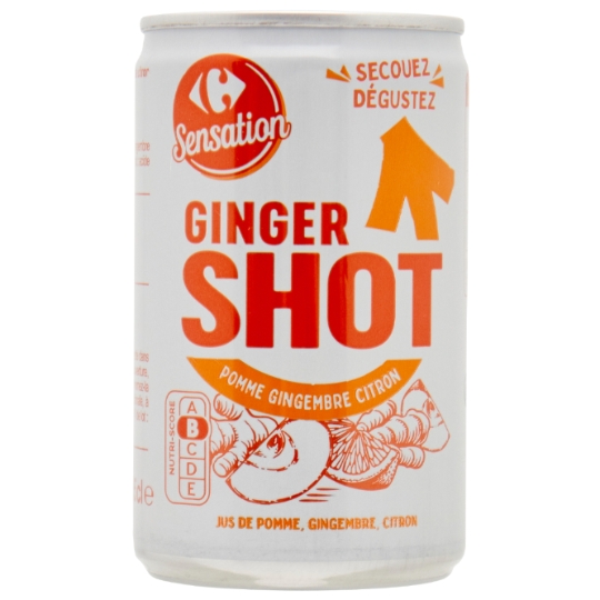 Ginger shot pomme gingembre citron CARREFOUR SENSATION