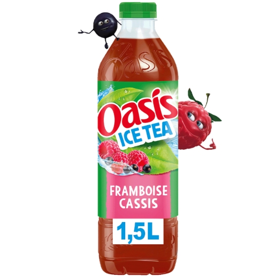 Boisson Thé Glacé Framboise Cassis OASIS
