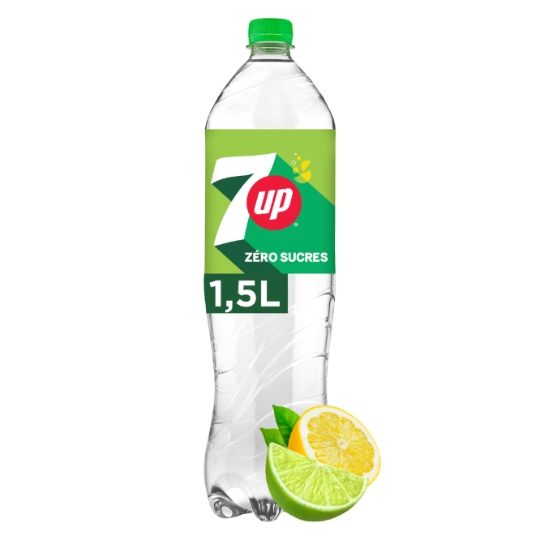 Soda au Citron et Citron Vert Zéro Sucres 7UP