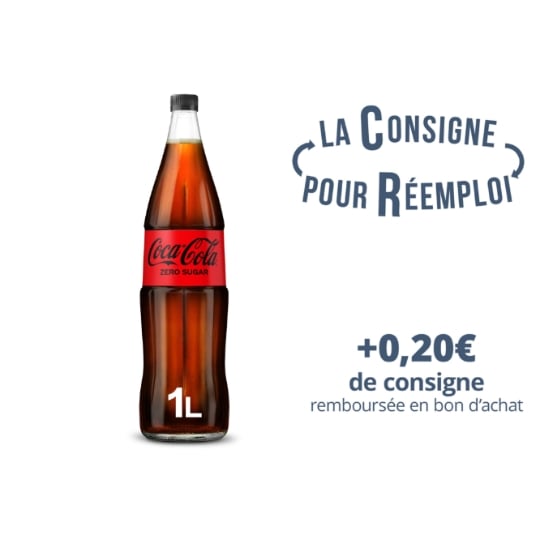 Soda au Cola Zéro Sucres COCA-COLA