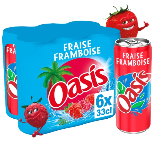 Boisson Rafraîchissante Saveur Fraise et Framboise OASIS