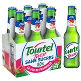 Bière Aromatisée Framboise Sans Sucres Sans Alcool 0,0% TOURTEL TWIST
