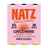 Bière Aromatisée Gingembre 5% NATZ