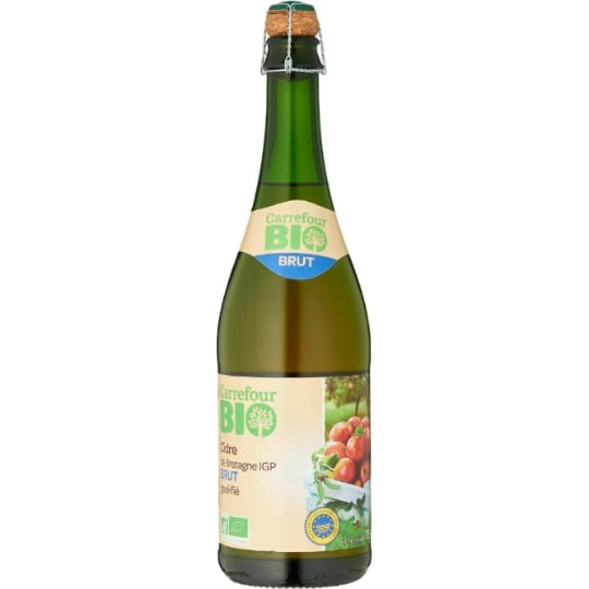 Cidre brut de bretagne bio CARREFOUR BIO