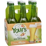 Bière Saveur Pêche Sans Alcool 0,0% YOURS