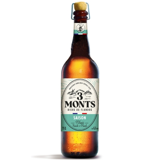 Bière Blonde de Flandre Fraîche et Florale 6,5% 3 MONTS
