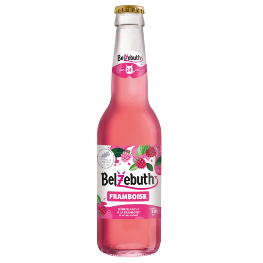 Bière Blanche Aromatisée à la framboise Pink 2,8% BELZEBUTH
