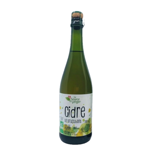 Cidre brut bio pomme de savoie SOURCE DU VERGER