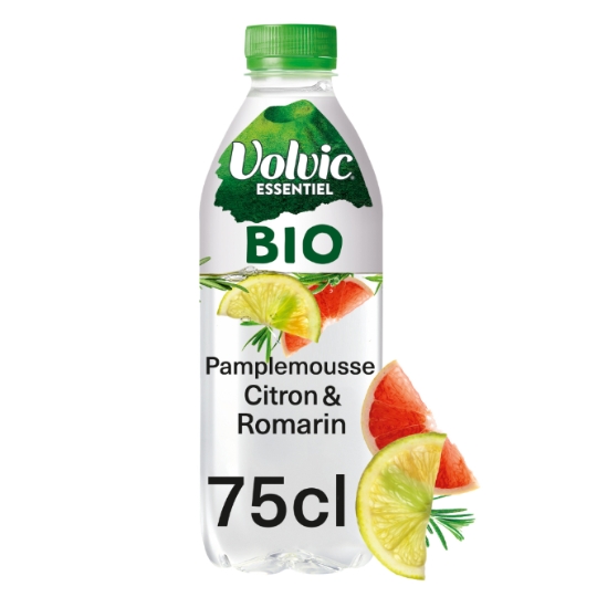 Eau Plate Aromatisée Citron Pamplemousse Romarin Bio Essentiel VOLVIC