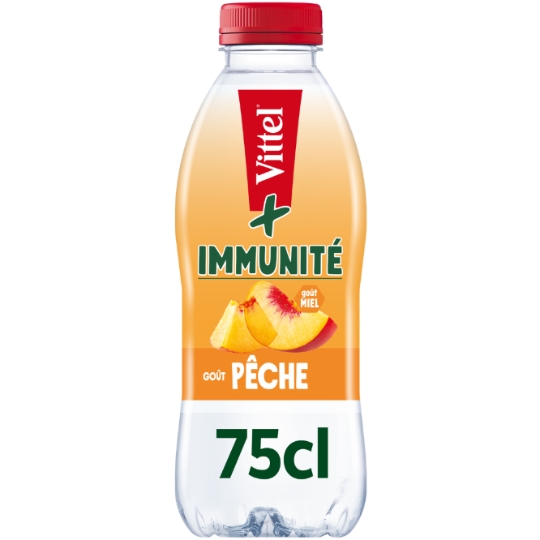 Eau Plate Aromatisée Immunité Pêche VITTEL
