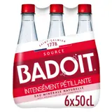 Eau Minérale Gazeuse Naturelle Intensément Pétillante BADOIT