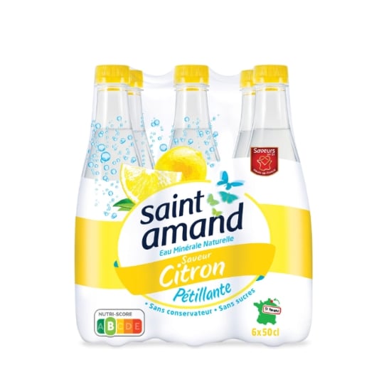 Eau Gazeuse Aromatisée Citron SAINT AMAND
