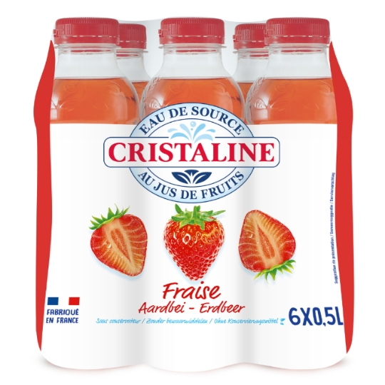 Eau Plate Aromatisée Fraise CRISTALINE