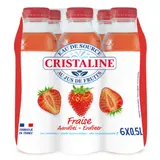 Eau Plate Aromatisée Fraise CRISTALINE