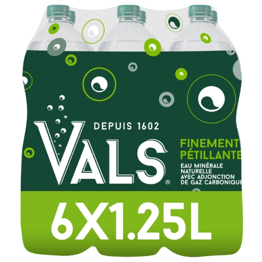 Eau Minérale Naturelle Gazeuse VALS