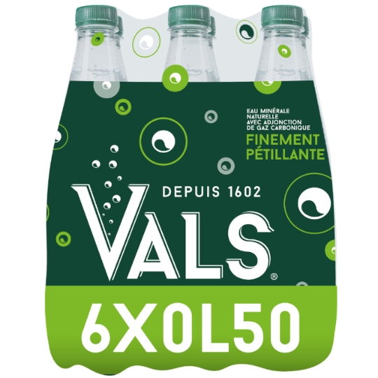 Eau Minérale Naturelle Gazeuse VALS