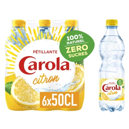 Eau Gazeuse Aromatisée Citron CAROLA