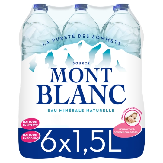 Eau Minérale Naturelle Plate MONT BLANC