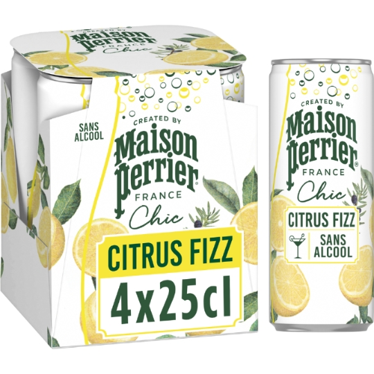 Eau Gazeuse Aromatisée Citrus Fizz Chic MAISON PERRIER