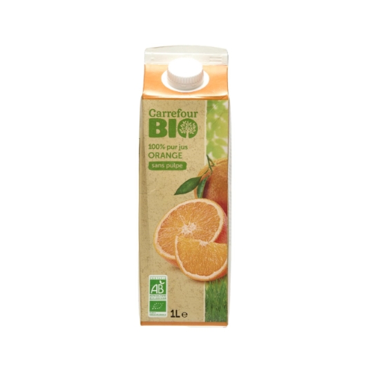 Jus d'Orange Pur Jus Sans Pulpe Bio CARREFOUR BIO