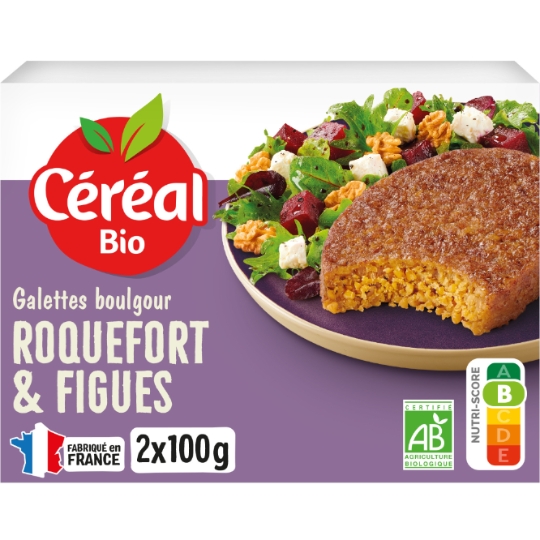 Galettes boulgour au roquefort et figues Bio CEREAL BIO