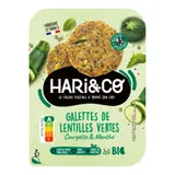 Galettes bio lentilles vertes courgette-menthe HARI & CO