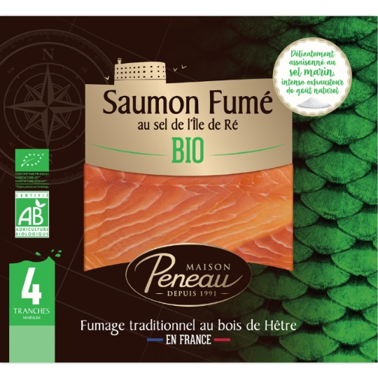 Saumon fumé Atlantique Bio MAISON PENEAU
