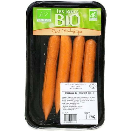Saucisses bio de Francfort