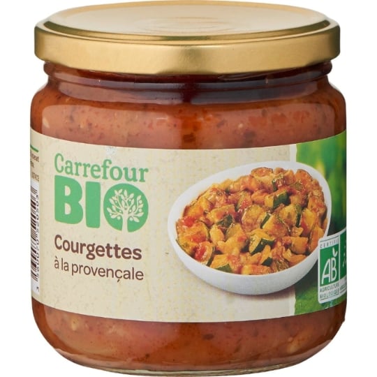 Légume cuisiné  courgettes provençale Bio CARREFOUR BIO