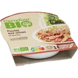 Plat cuisiné  poulet quinoa Bio CARREFOUR BIO