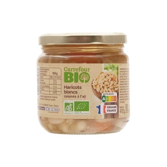 Haricots blancs  cuisinés Bio CARREFOUR BIO