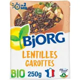 Plat cuisiné bio Lentilles carottes BJORG