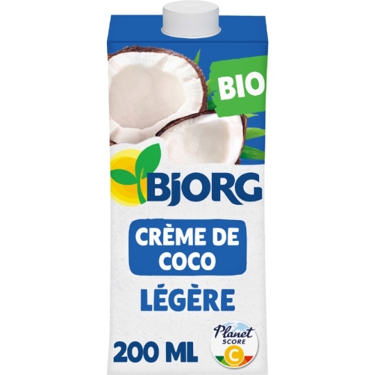 Aide culinaire bio Crème coco légère BJORG