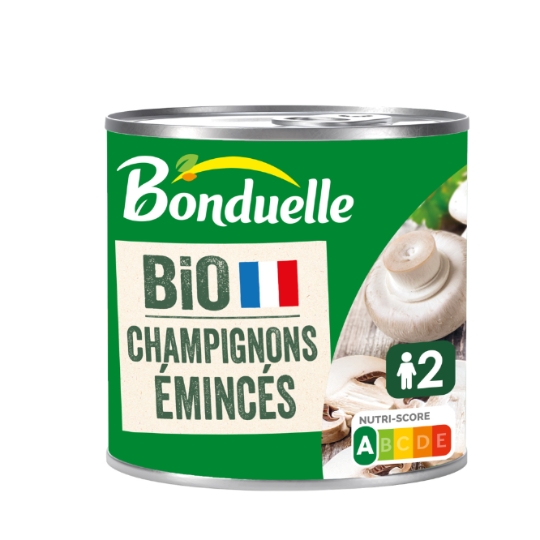 Champignons de Paris émincés Bio BONDUELLE