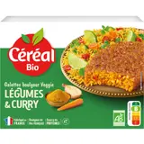 Galette Boulgour Veggie Légumes & Curry CEREAL BIO