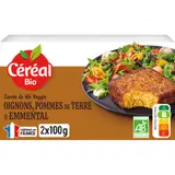 Galettes blé, oignon, pomme de terre et emmental Bio CEREAL BIO