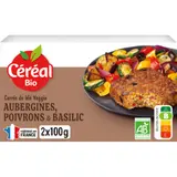 Galettes blé, aubergine, poivron et basilic Bio CEREAL BIO