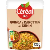 Quinoa Royal carottes jaunes et cumin Bio CEREAL BIO