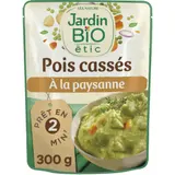 Plat cuisiné pois cassés à la paysanne Bio JARDIN BIO ETIC